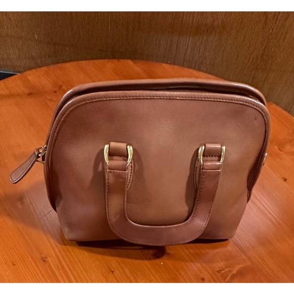 Vintage Wilsons Golden Brown Leather  Bag - Picture 2 of 11